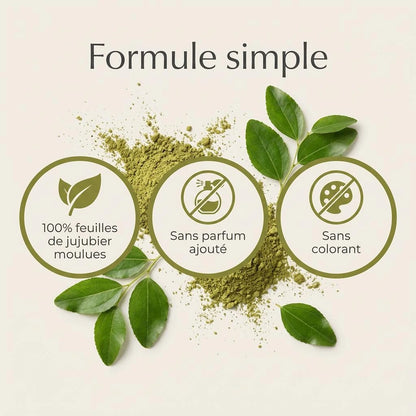 Poudre de Sidr à la formule simple – feuilles de jujubier moulues sans additifs, usage externe